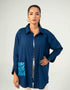POPLIN PRINTED POCKET OVERSHIRT
